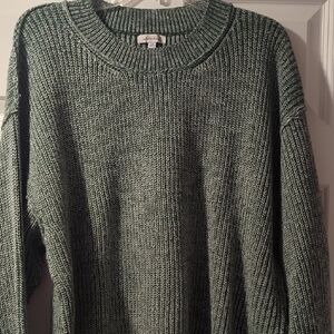 White Birch Olive Green Crewneck Sweater